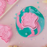 Play Sense // Eco Playdough Stamp Green - Coral (Purple)